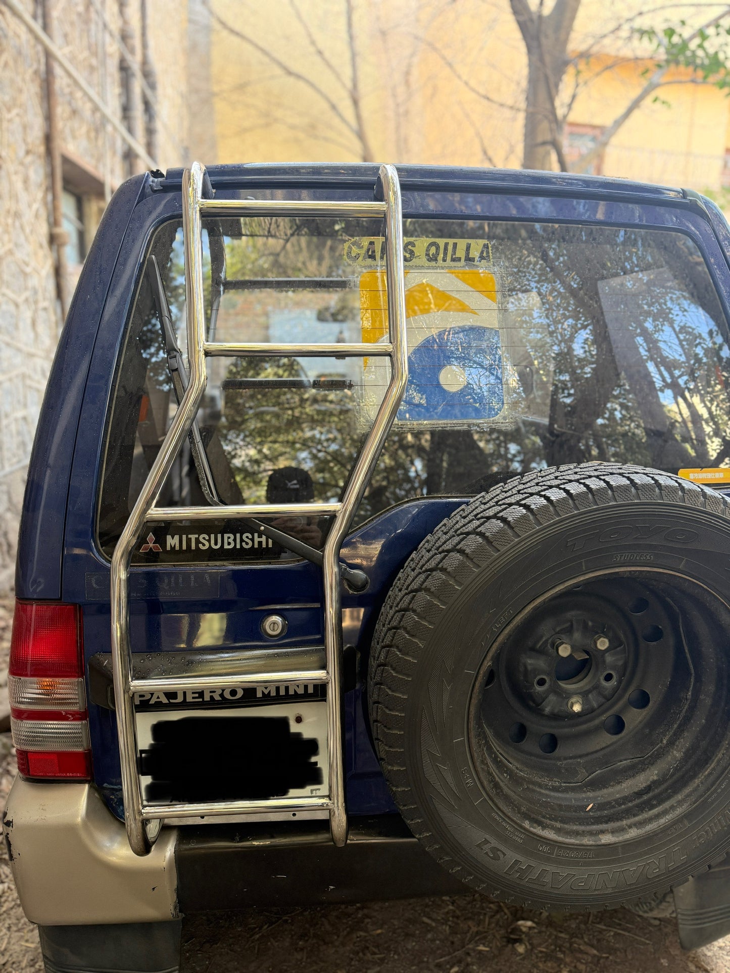 Mitsubishi Pajero Mini H51-H58A Stainless Steel Rear Ladder