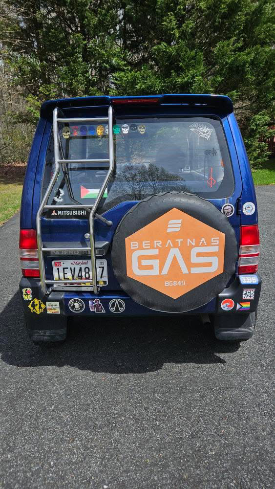 Mitsubishi Pajero Mini H51-H58A Stainless Steel Rear Ladder