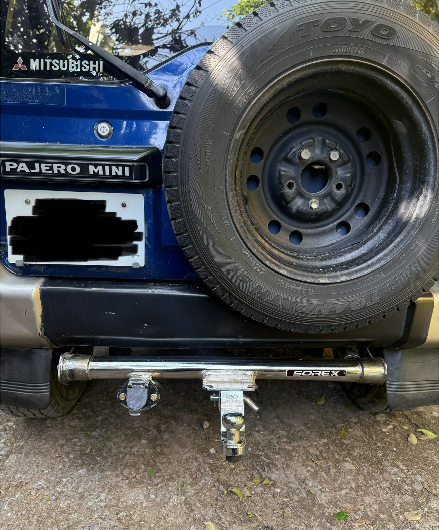 Pajero Mini Rear Stainless Steel New Tow Hitch for H51-H58A