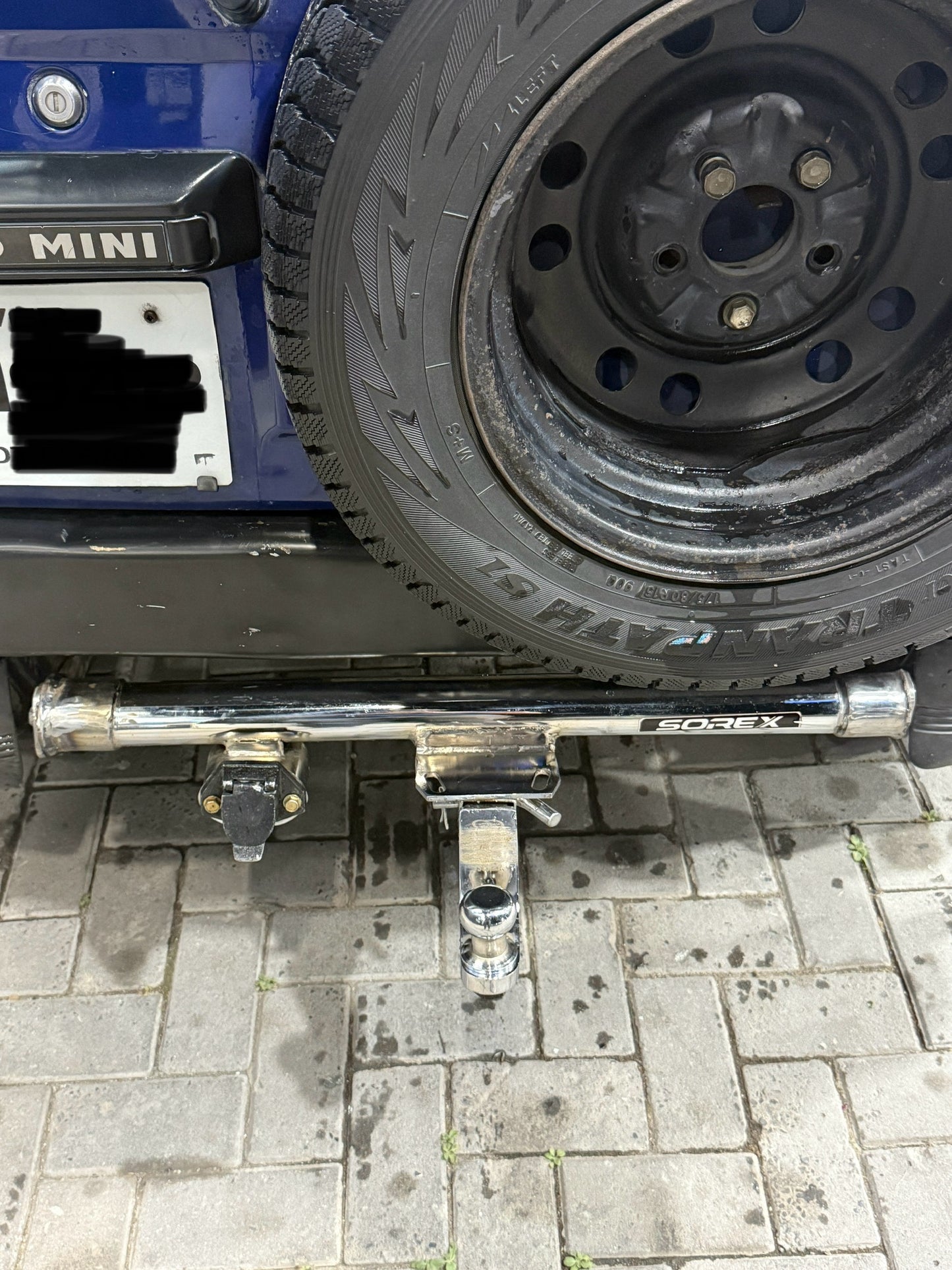 Pajero Mini Rear Stainless Steel New Tow Hitch for H51-H58A